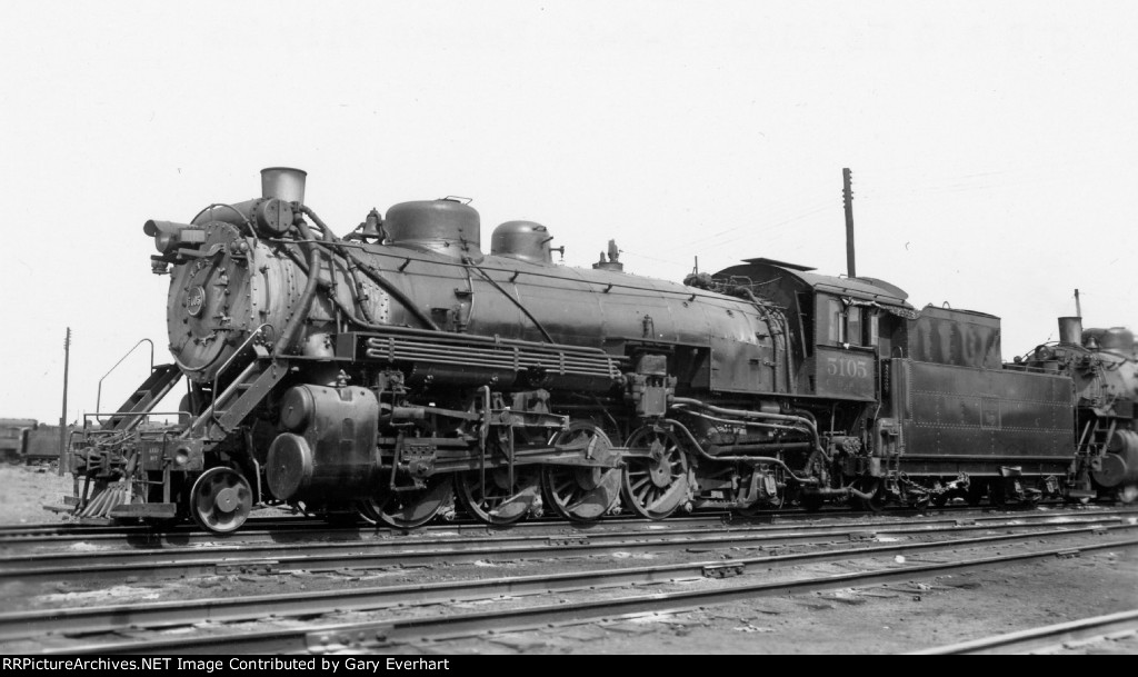 CBQ 2-8-2 #5105 - Chicago, Burlington & Quincy